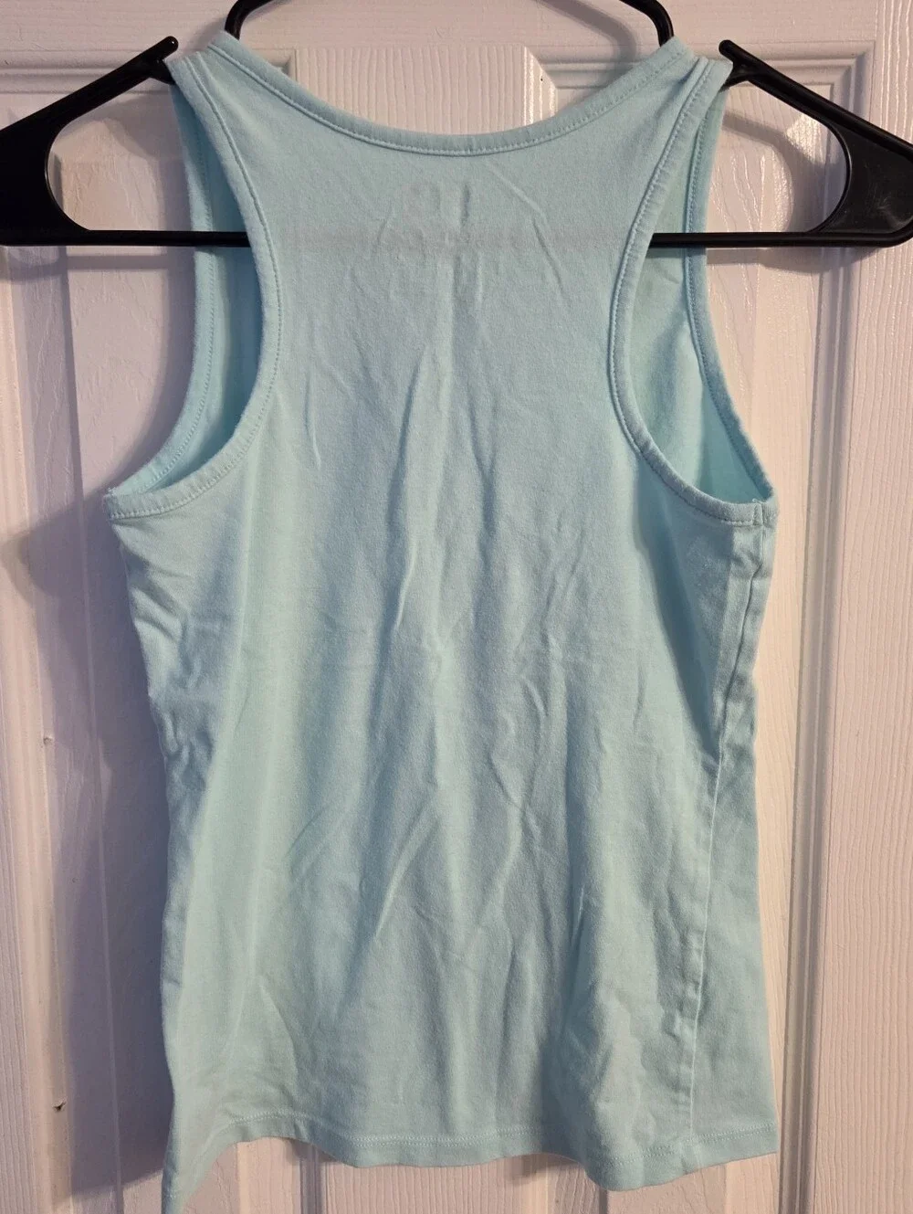 SO Girls Light Blue Cotton Spandex Basic Tank Top Size Large 10/12